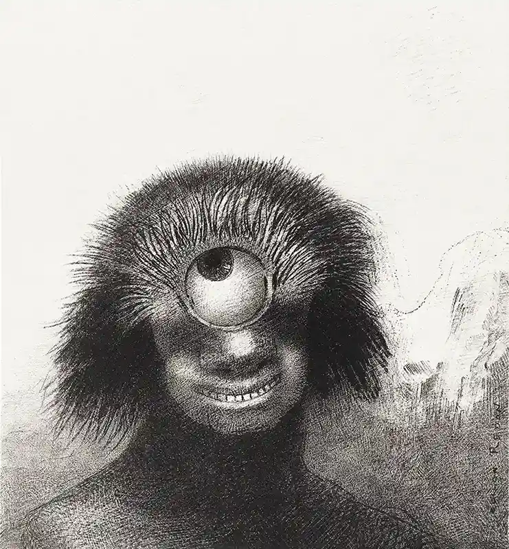 Hideous Cyclops by the Flower